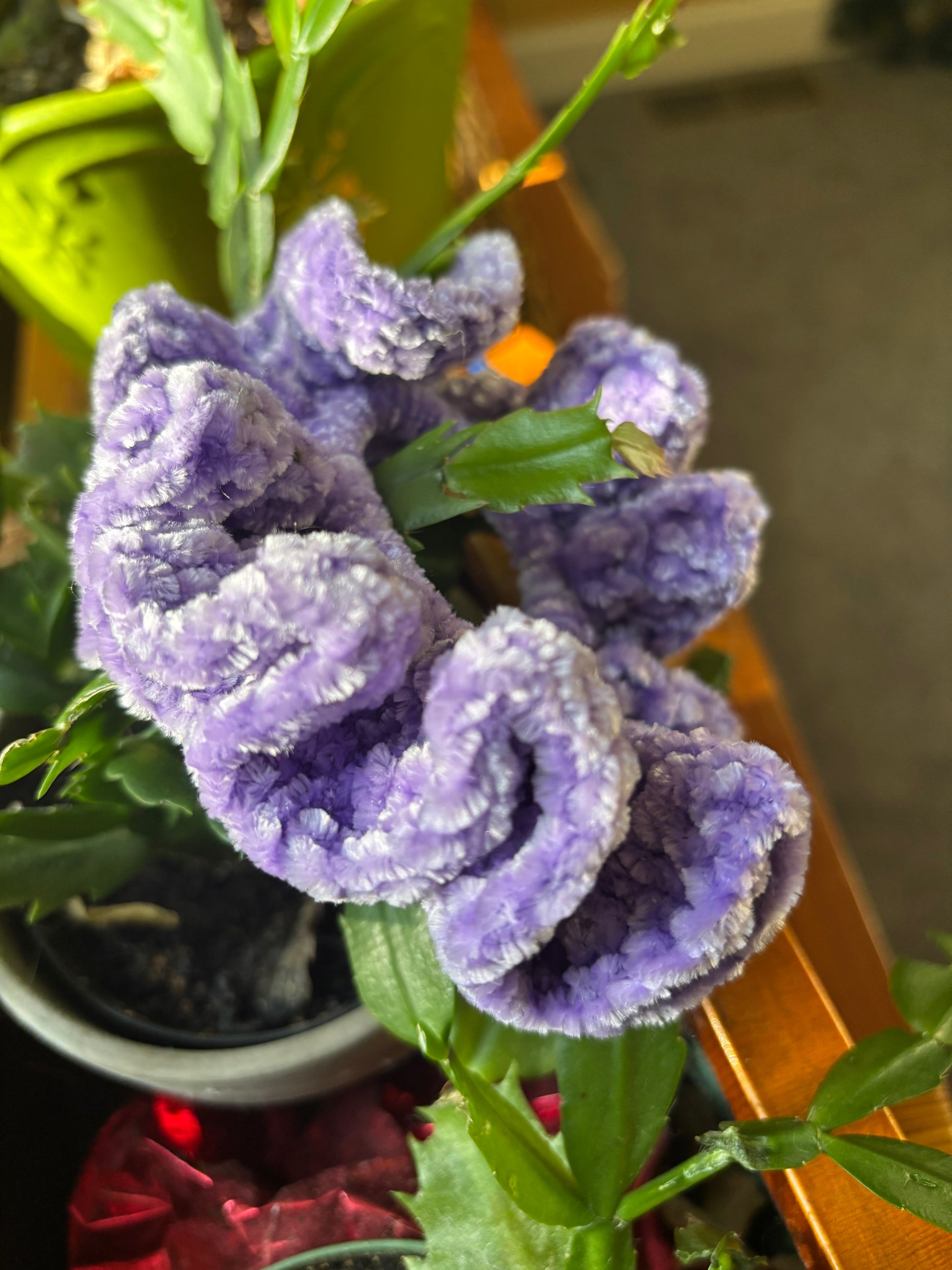 Purple Crochet Scrunchie