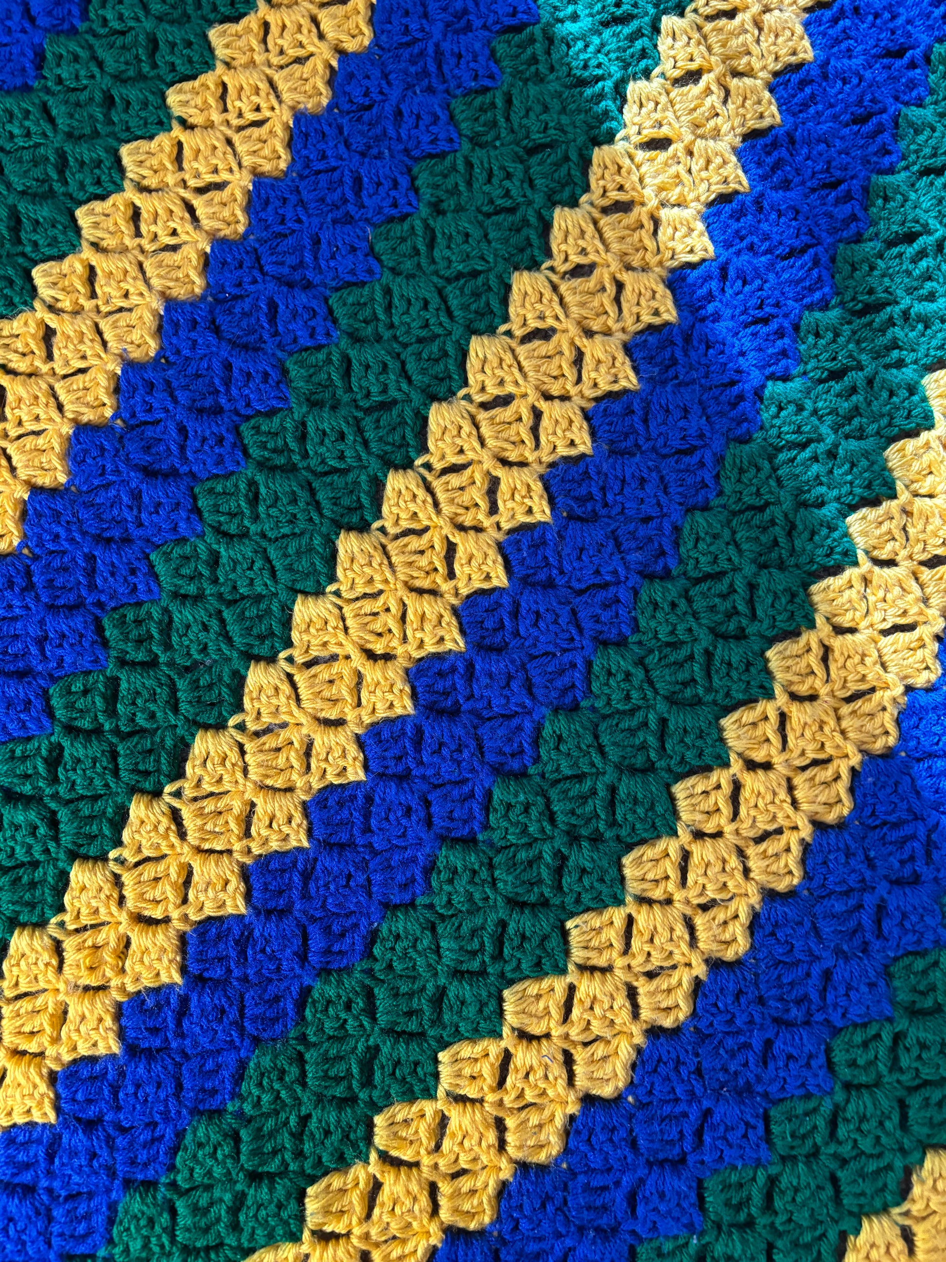 Handmade Bright Crochet Blanket *Ends not woven in*