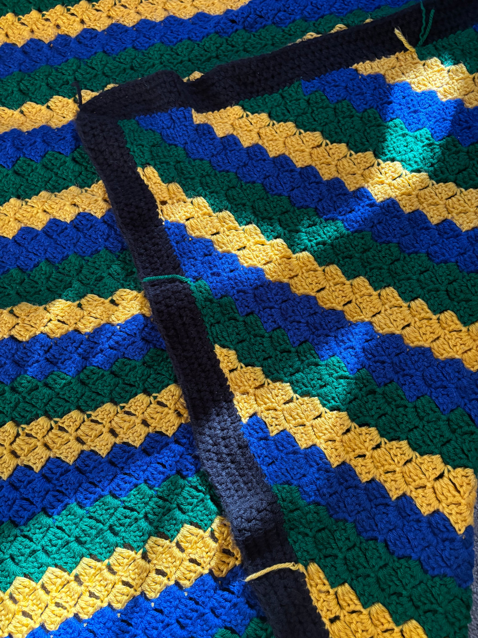 Handmade Bright Crochet Blanket *Ends not woven in*