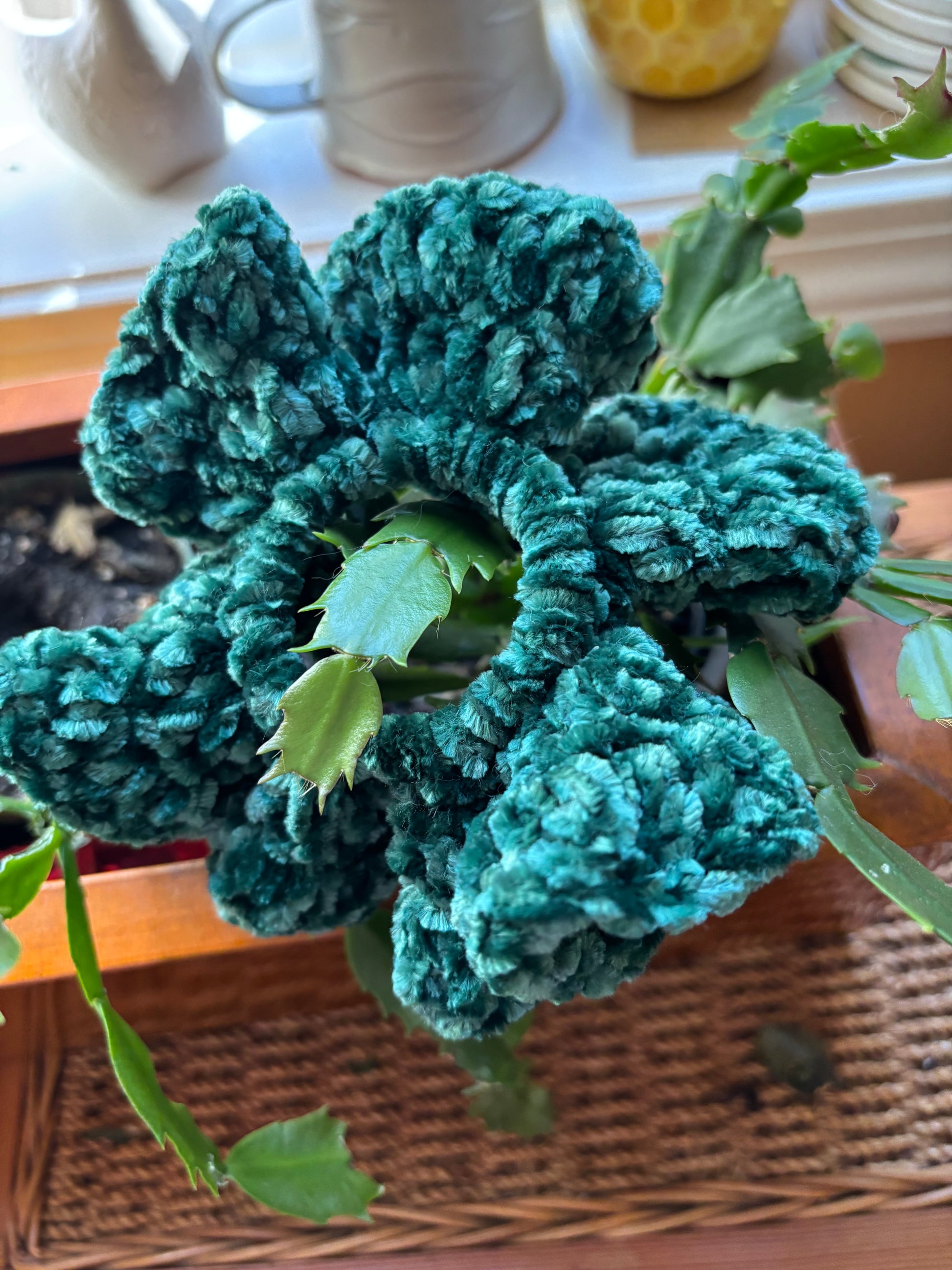 Green Festive Scrunchie