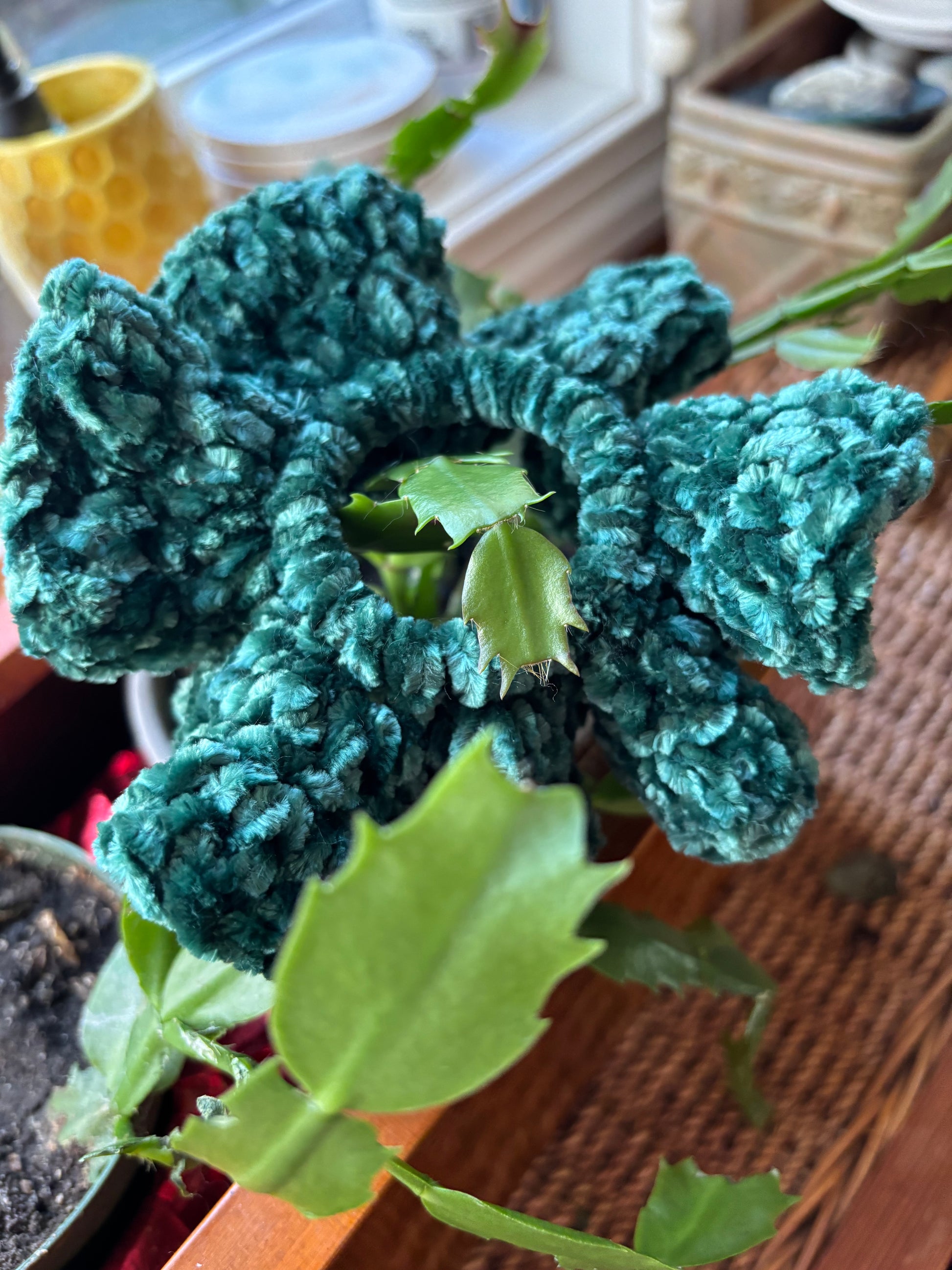 Green Festive Scrunchie